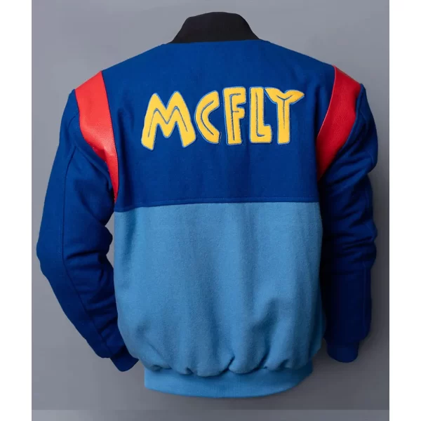 MCFLY Blue Varsity Letterman Wool Jacket