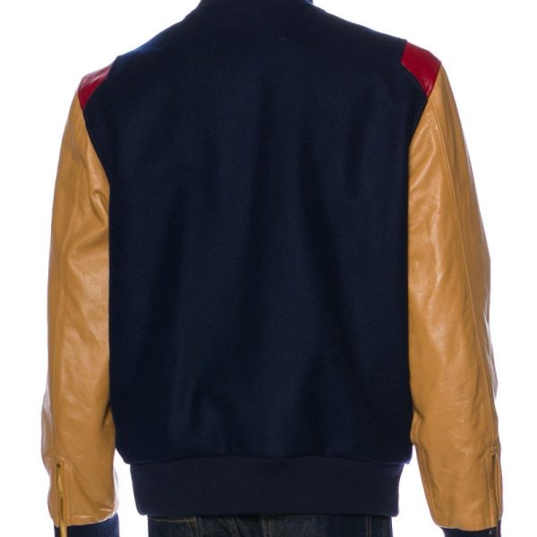 Men's Tackma Varsity Wool And Leather Jacket