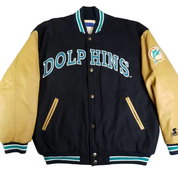 Miami Dolphins 90’s Wool Varsity Jacket