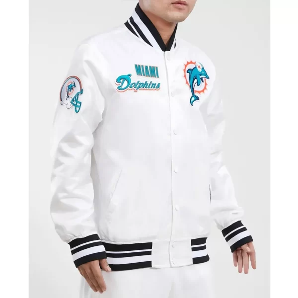 Miami Dolphins Retro Classic Rib Jacket