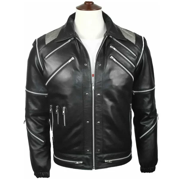 Michael Jackson Beat It Black Leather Jacket