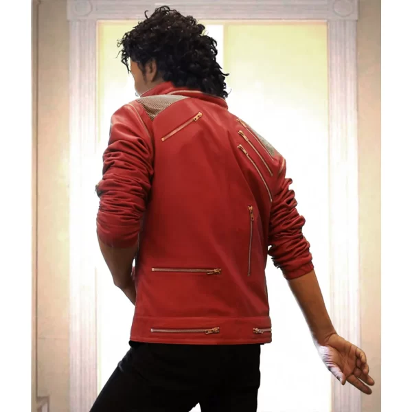 Michael Jackson Beat It Leather Red Jackets