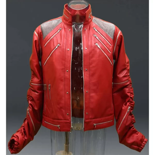 Michael Jackson Beat It Red Leather Jacket