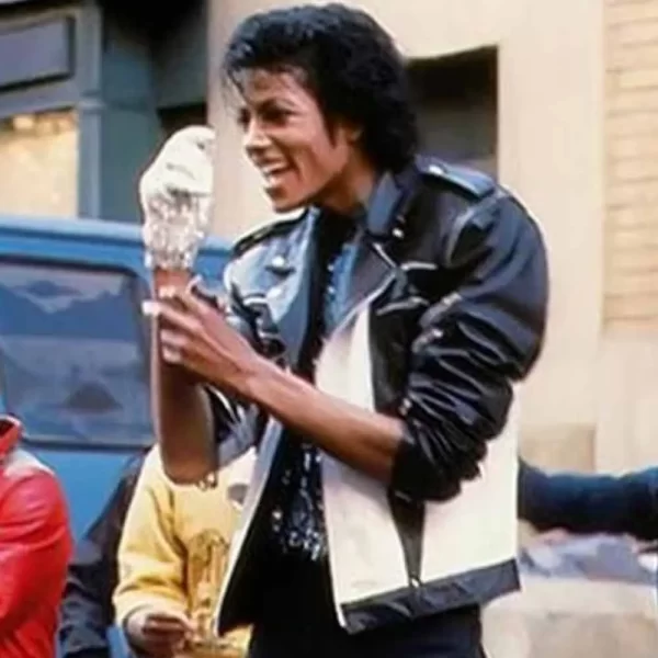 Michael Jackson Pepsi Zipper Leather Jackets