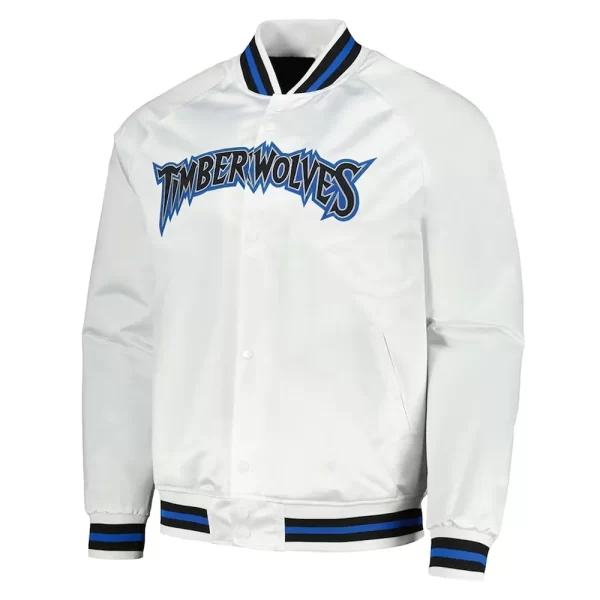 Minnesota Timberwolves Hardwood Classics Black Satin Jackets