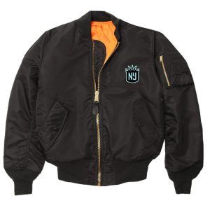 NY Gotham FC Black Bomber Jacket