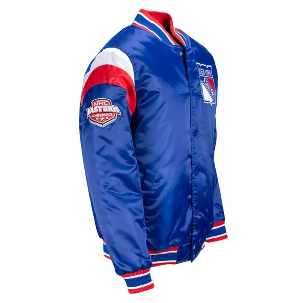 NY Rangers Shutout Blue Satin Jacket