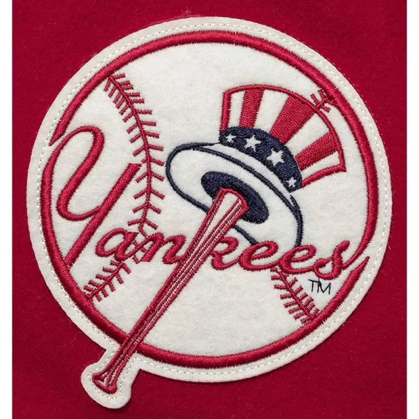 NY Yankees Baseball Dark Red Varsity Jacket