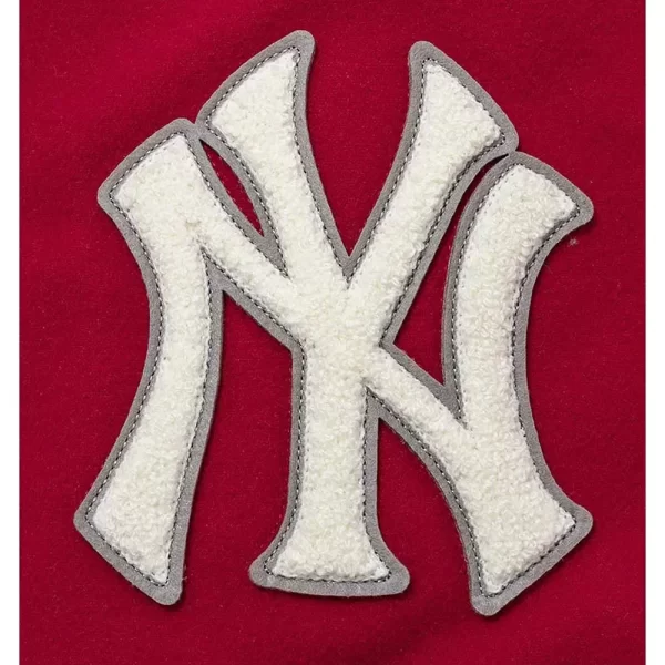 NY Yankees Baseball Dark Red Varsity Jacket