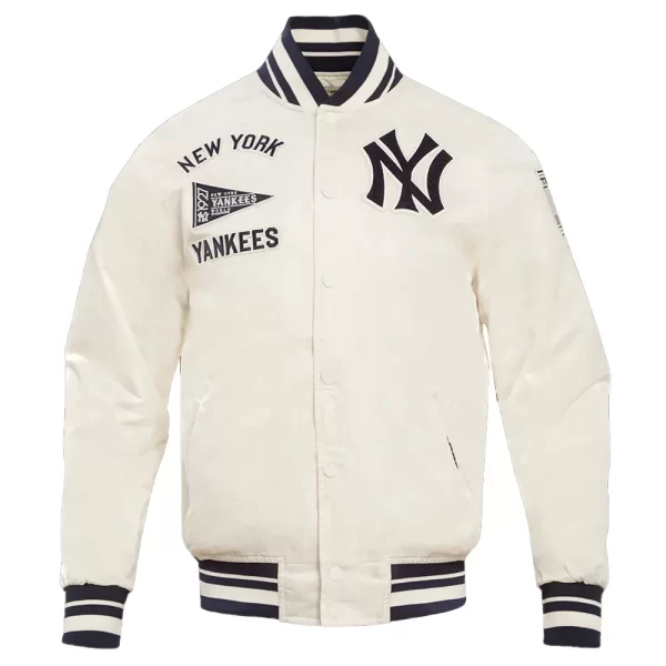 New York Yankees Retro Classic Rib Satin Jacket