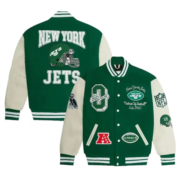 OVO NY Jets Green Varsity Jacket