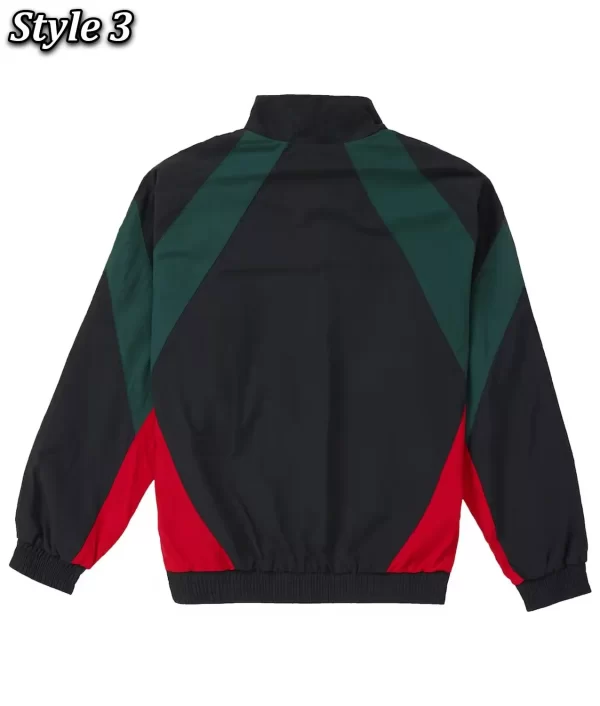 Paneled Supreme Track Black Jacket