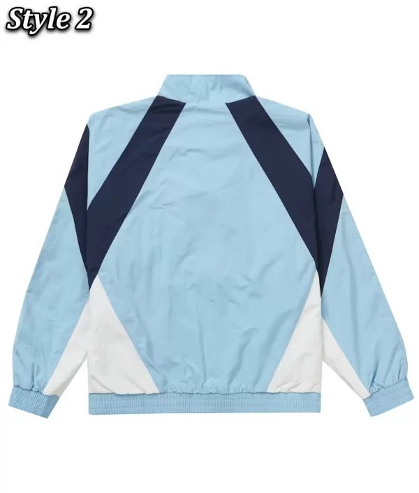 Paneled Supreme Track Blue Jacket