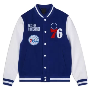 Philadelphia 76ers Eastern Conference Wool Varsity Jacket