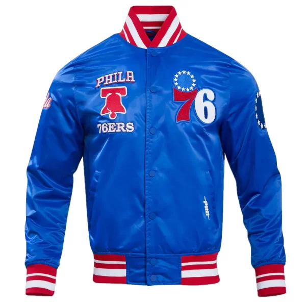 Philadelphia 76ers Retro Classic Rib Snap Jacket