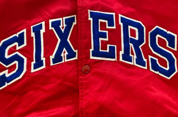 Philadelphia 76ers Sixers Starter Bomber Satin Jackets