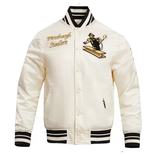 Pittsburgh Steelers Retro Classic Rib Satin Jacket