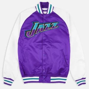 Purple and White Utah Jazz Prime Time Jacket