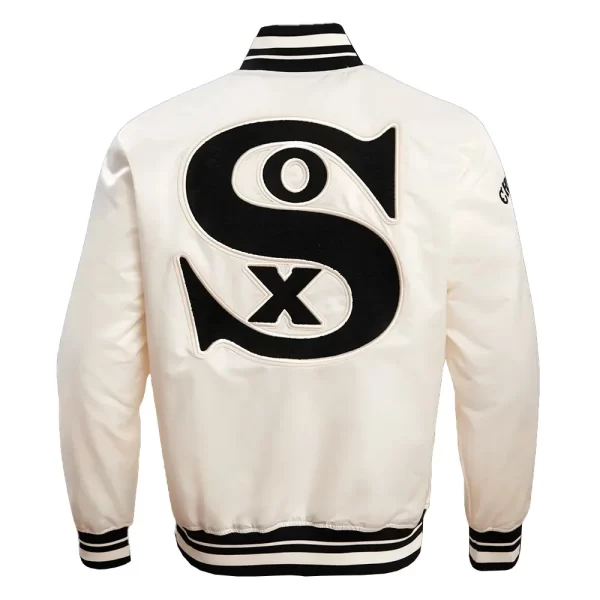 Retro Chicago White Sox Classic Rib Satin Jacket