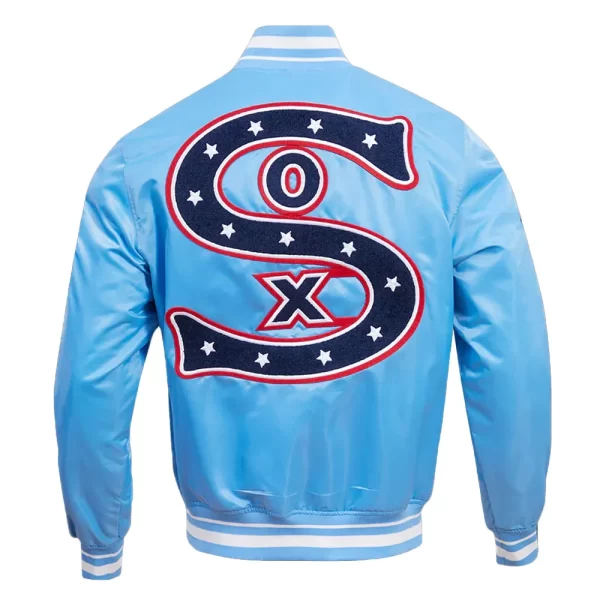 Retro Chicago White Sox Classic Rib Satin Jackets