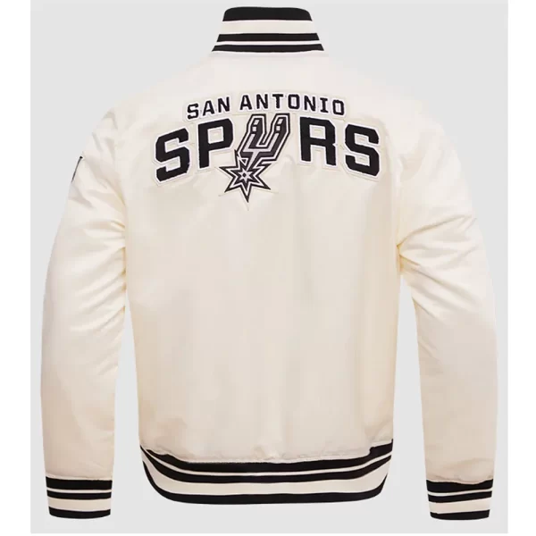 Retro San Antonio Spurs Classic Rib Full-Snap Satin Jacket