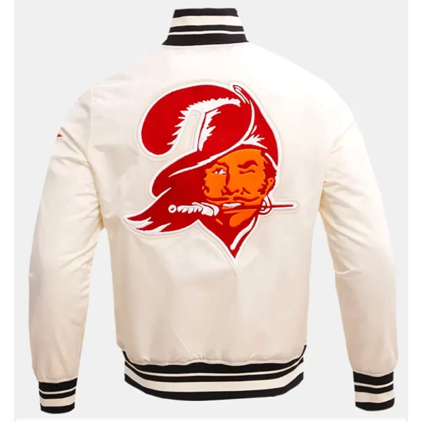 Retro Tampa Bay Buccaneers Classic Rib Full-Snap Satin Jacket