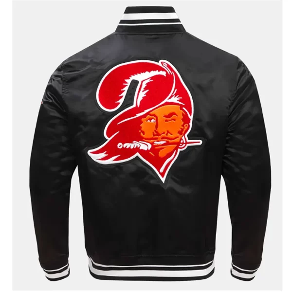 Retro Tampa Bay Buccaneers Classic Rib Full-Snap Satin Jacket