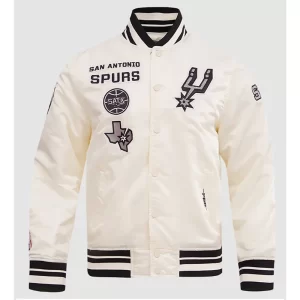 San Antonio Spurs Retro Classic Rib Satin Jacket