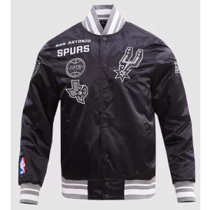 San Antonio Spurs Retro Classic Rib Satin Jacket