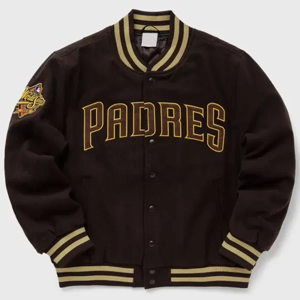 San Diego Padres Brown Wool Varsity Jacket