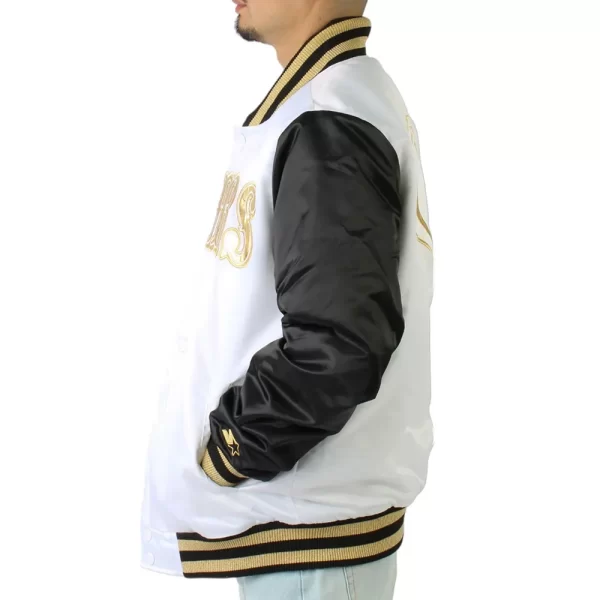 San Francisco 49ers Gold Patches Satin Jackets