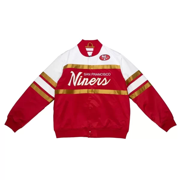 Script San Francisco 49ers Satin Jacket