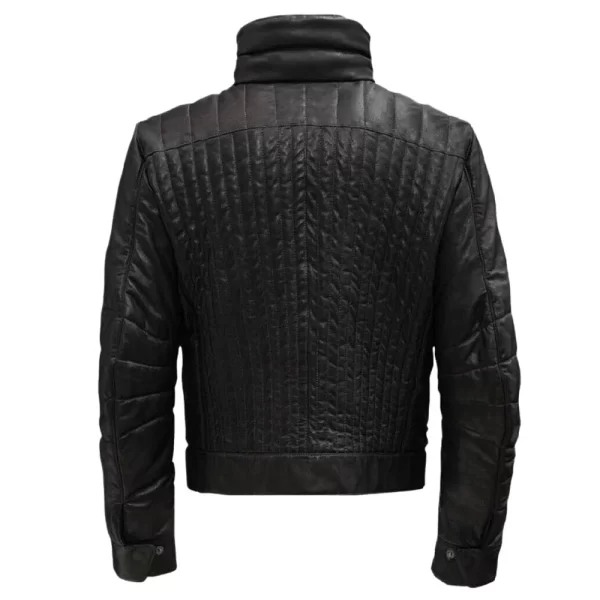 Star Wars Rogue One Darth Vader Black Leather Quilted Jacket