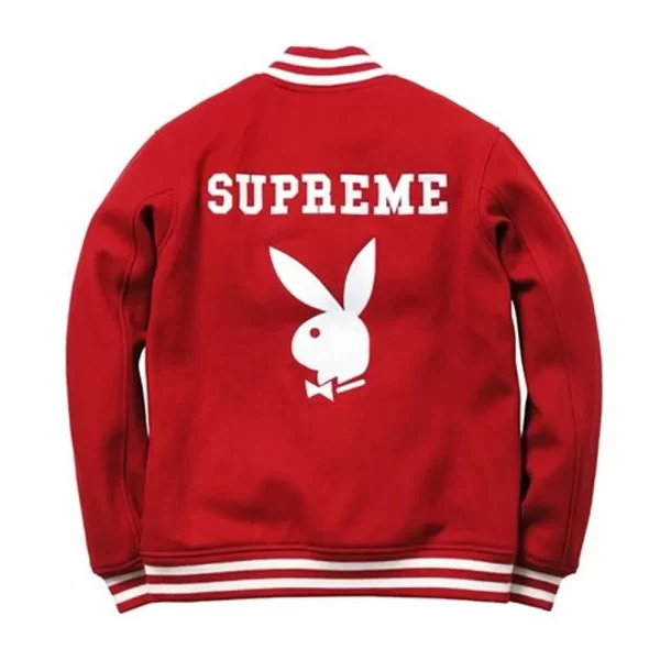 Supreme Playboy Wool Full-Snap Varsity Jacket