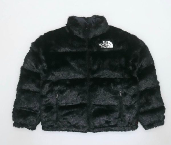 Supreme The North Face Faux Fur Nuptse Black Jacket