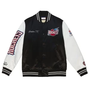 Team Origins Houston Rockets Varsity Satin Jacket