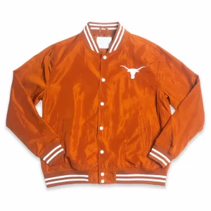 Texas Longhorns Script Bomber Satin Jacket