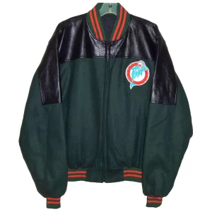 Throwback Miami Dolphins 90’s Wool Varsity Jacket