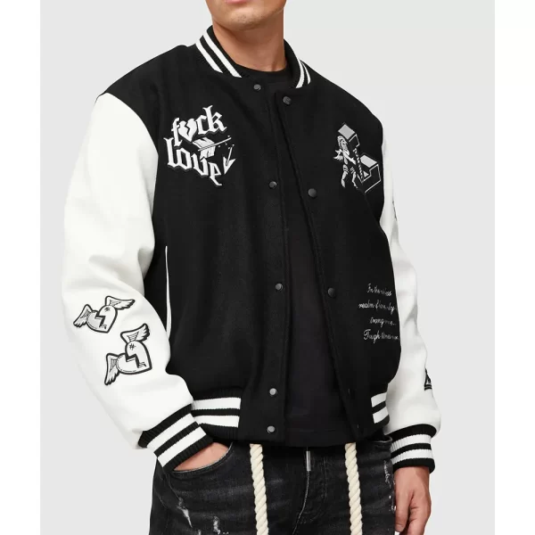 Tough Love Black and White Varsity Jackets