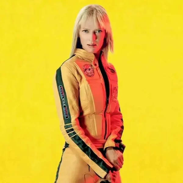 Uma Thurman Kill Bill Yellow Leather Jackets