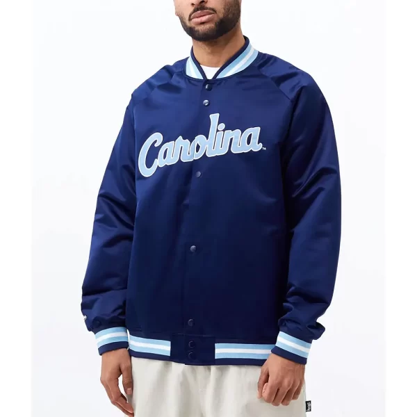 University Of North Carolina Navy Satin Jacket