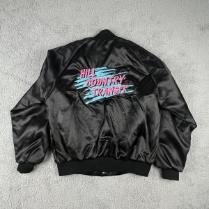 VINTAGE Auburn Sportswear Black Bomber Jacket