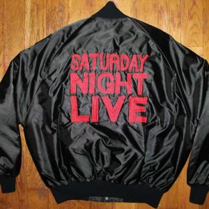 Vintage Saturday Night Live SNL "Mike Myers" Black Satin Jacket