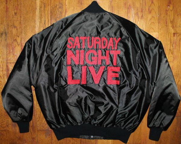 Vintage Saturday Night Live SNL "Mike Myers" Black Satin Jacket