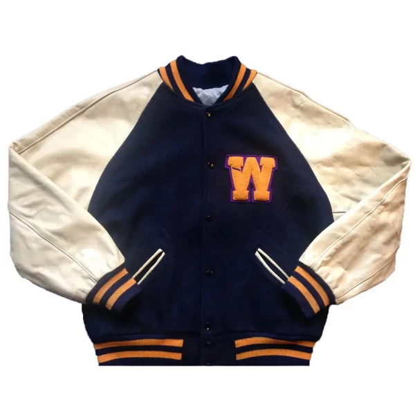 Washington Huskies Navy and White Varsity Jacket