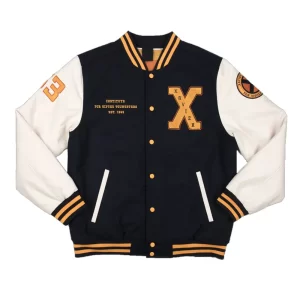 Xavier Institute Black and White Varsity Jacket