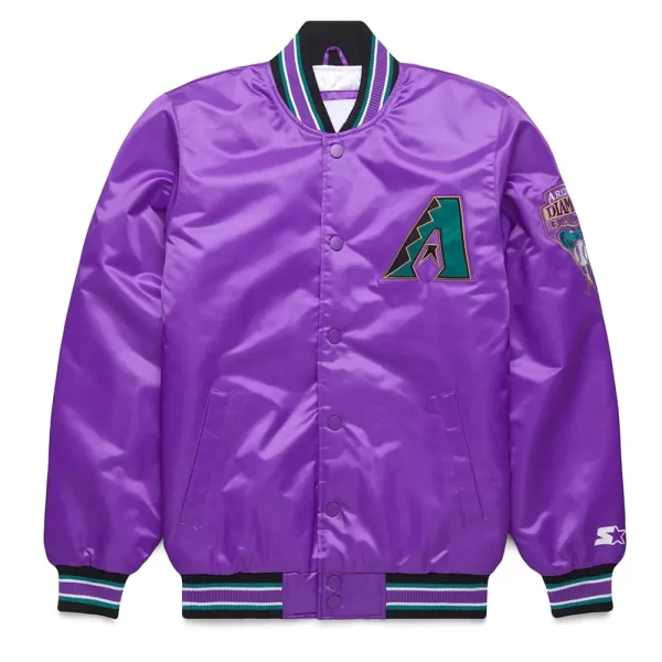 Arizona Diamondbacks Classic Purple Satin Jacket