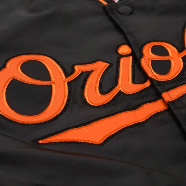 Baltimore Orioles Classic Black Satin Jacket