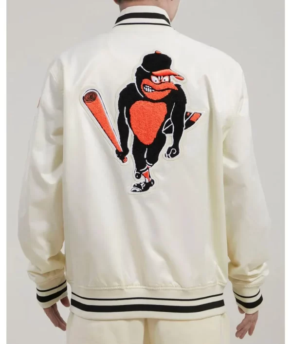 Baltimore Orioles Classic Rib Retro Satin Jacket