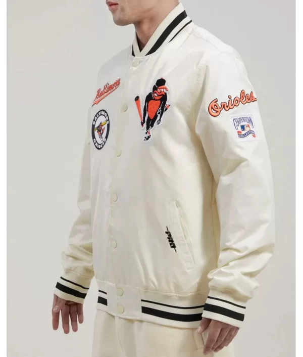 Baltimore Orioles Retro Classic Rib Satin Jacket